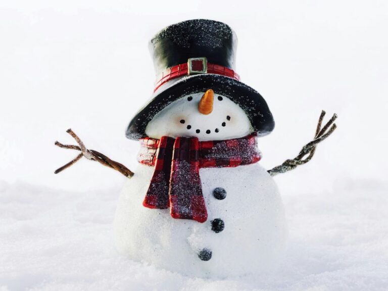 Winterblues und Winterdepression - Schneemann